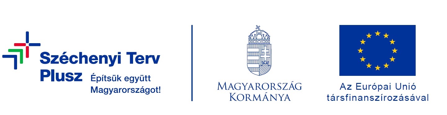 Széchenyi Terv Plusz – Magyarország Kormánya – Az Európai Unió társfinanszírozásával (kedvezményezetti infóblokk)